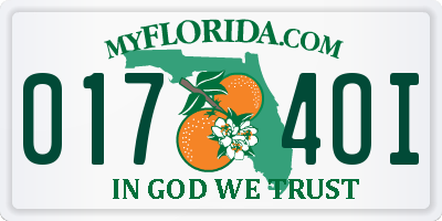 FL license plate 0174OI