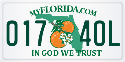 FL license plate 0174OL