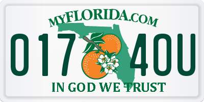 FL license plate 0174OU
