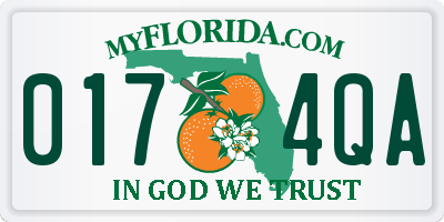 FL license plate 0174QA