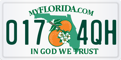 FL license plate 0174QH