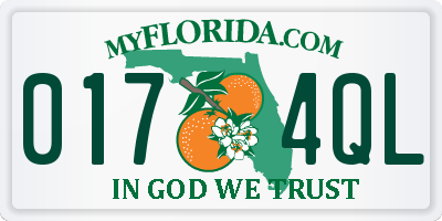 FL license plate 0174QL