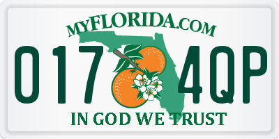 FL license plate 0174QP