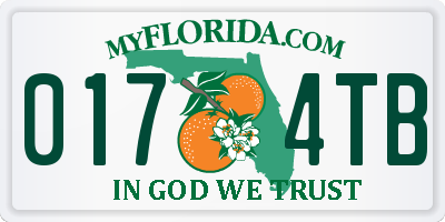 FL license plate 0174TB