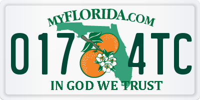 FL license plate 0174TC