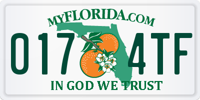 FL license plate 0174TF