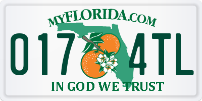 FL license plate 0174TL