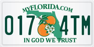 FL license plate 0174TM