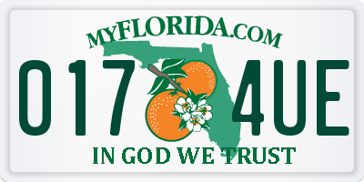 FL license plate 0174UE