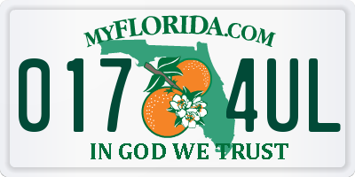 FL license plate 0174UL
