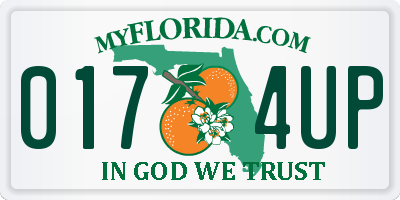 FL license plate 0174UP