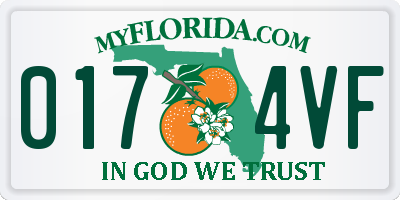 FL license plate 0174VF