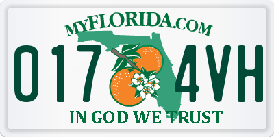 FL license plate 0174VH
