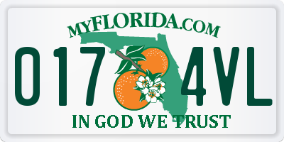 FL license plate 0174VL