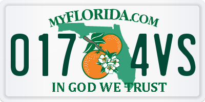 FL license plate 0174VS