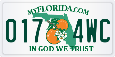 FL license plate 0174WC