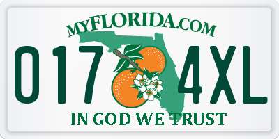 FL license plate 0174XL