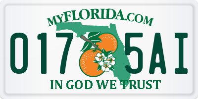 FL license plate 0175AI