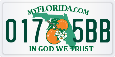 FL license plate 0175BB