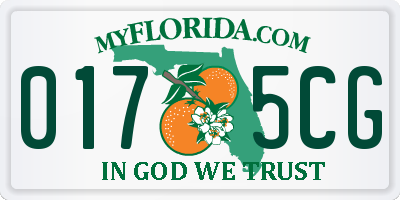 FL license plate 0175CG