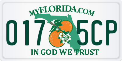 FL license plate 0175CP