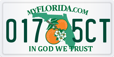 FL license plate 0175CT