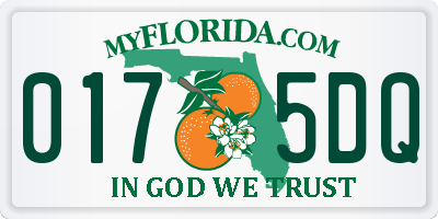 FL license plate 0175DQ