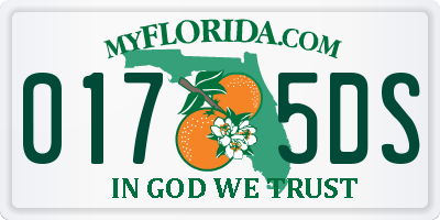 FL license plate 0175DS
