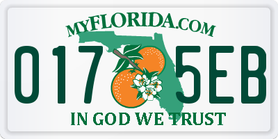 FL license plate 0175EB