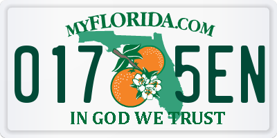 FL license plate 0175EN