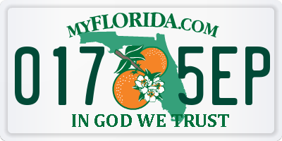 FL license plate 0175EP