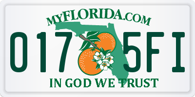 FL license plate 0175FI