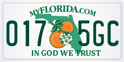 FL license plate 0175GC