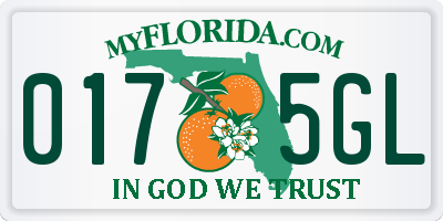 FL license plate 0175GL