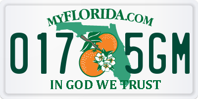 FL license plate 0175GM