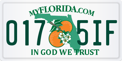 FL license plate 0175IF