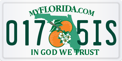 FL license plate 0175IS