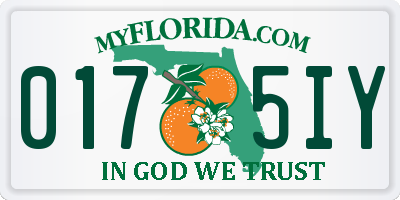 FL license plate 0175IY