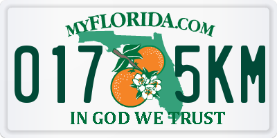 FL license plate 0175KM