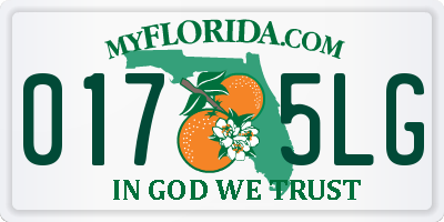 FL license plate 0175LG