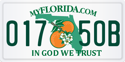 FL license plate 0175OB