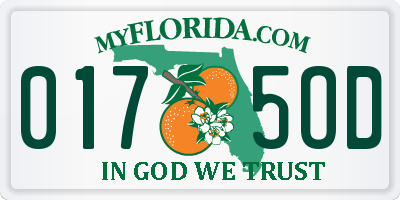 FL license plate 0175OD
