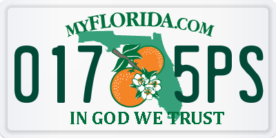 FL license plate 0175PS