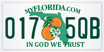 FL license plate 0175QB