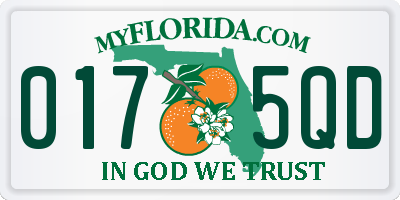 FL license plate 0175QD