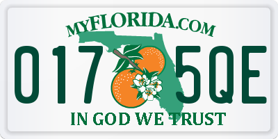 FL license plate 0175QE