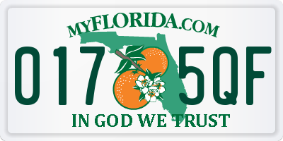 FL license plate 0175QF