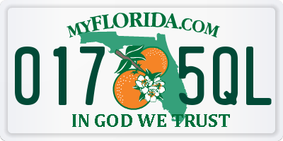 FL license plate 0175QL