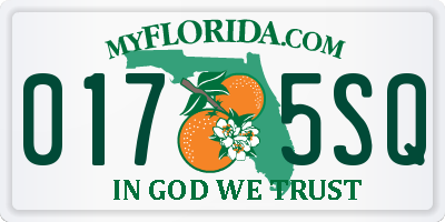 FL license plate 0175SQ