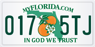 FL license plate 0175TJ